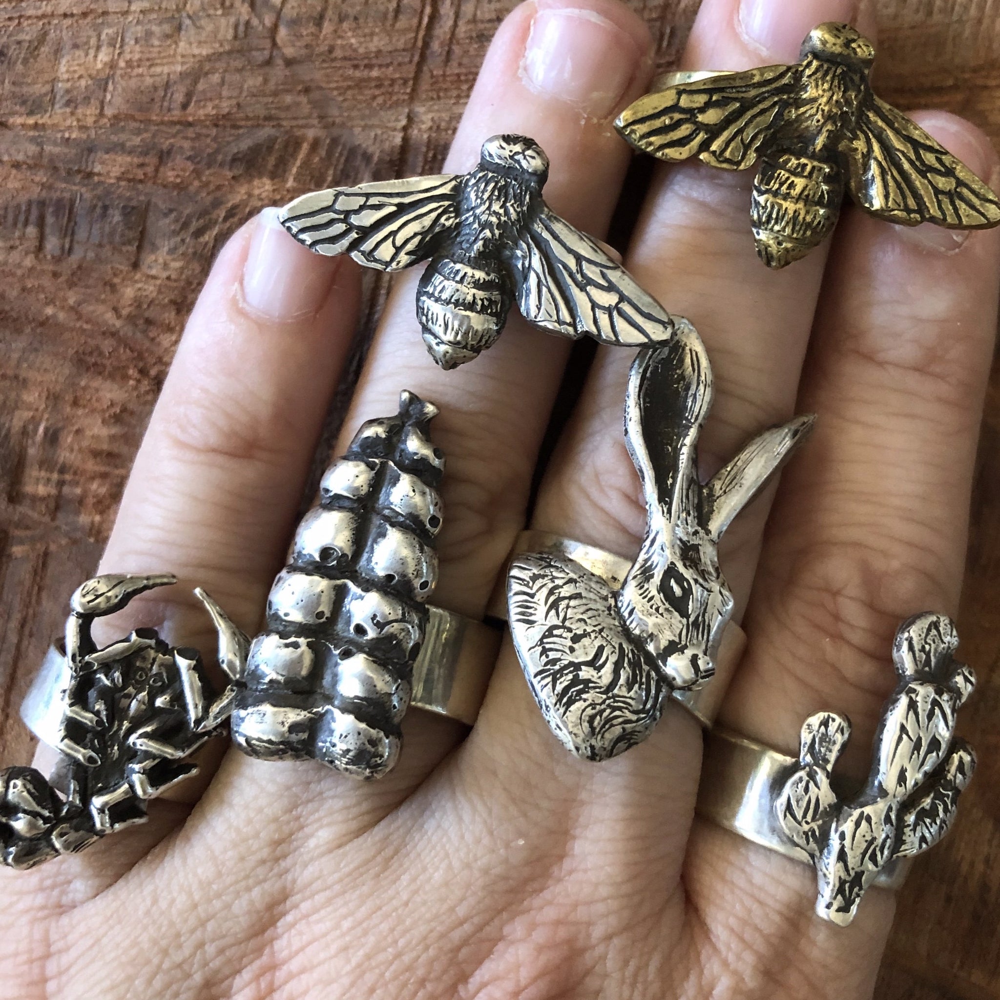 Handmade Copper Rings | White Metal Rings | Wholesale