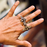 Hand Carved Desert Rings by Heliotrope