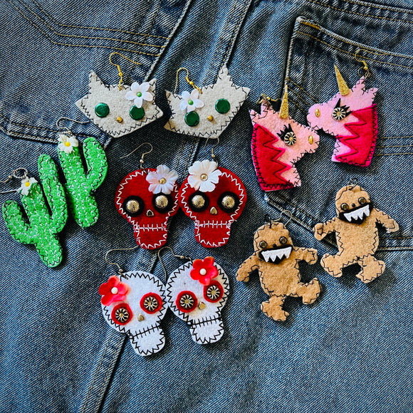 Earrings by Monster Booty Threads