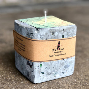 Soy Candle in Concrete Cube – Pop Cycle Tucson