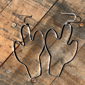 Big Saguaro Earrings by High & Dry Jewelry