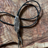 White Bronze & Silver Cast Bolo Ties by Heliotrope