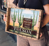 Handmade Trays with Vintage Hardware