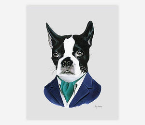 Dapper Animal Art Prints 8X10