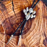 White Bronze & Silver Cast Bolo Ties by Heliotrope