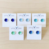 Enameled Dot Earrings by Little Toro Designs