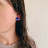 Enameled Dot Earrings by Little Toro Designs