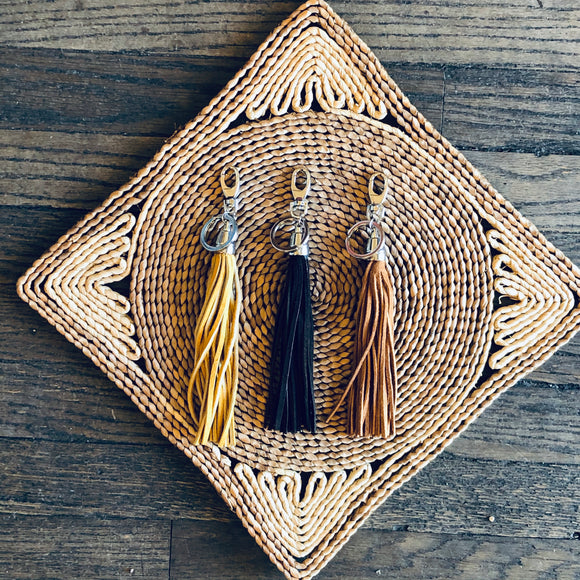 Leather Fringe Key Clip