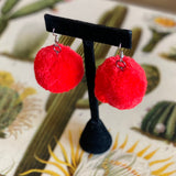 Vintage Pom Pom Earrings by Monster Booty Threads