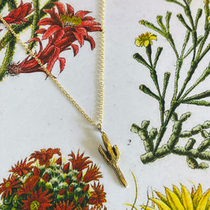 Tiny Saguaro Necklace by Heliotrope