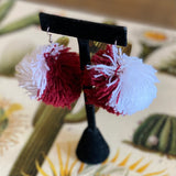 Vintage Pom Pom Earrings by Monster Booty Threads