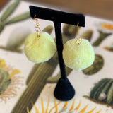 Vintage Pom Pom Earrings by Monster Booty Threads