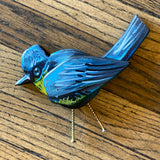 Hand-Painted Reclaimed Wood Birds by Isaac Lange