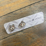 Wooden Stud Earrings by Juju & Moxie
