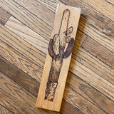 Saguaro Pyrography by Joe Marshall
