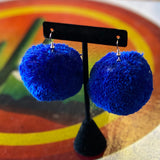 Vintage Pom Pom Earrings by Monster Booty Threads