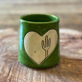 Hand Carved Sipping Cups by Crooked Tree Ceramics