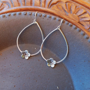 Palo Verde Blossom Hoop Earrings by Cactus Bloom Design