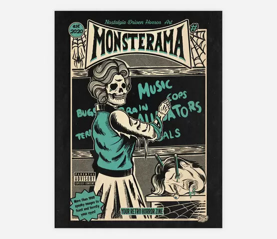 ミュージシャン WACKO MARIA Retro Horror Poster ArtPrint WBYK_CREEPSHOW_V2_FINAL_1024x.